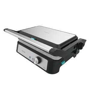 Cecotec Rock´nGrill 1500 Contact Grill 1500 W Rotary Control Black and Stainless Steel