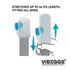 Vibeggs Masturbator Silicone Black — вибрирующая насадка Photo 10