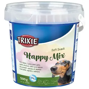 Мягкие лакомства для собак Trixie Soft Snack Happy Mix 500 г — мягкие поощрительные кусочки для дрессировки