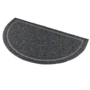 Cat litter mat TRIXIE 40386 Semi-circle PVC Grey 590mm x 350mm