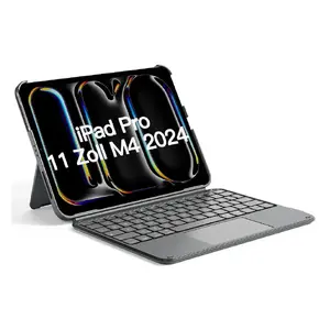 Inateck KB04122-11 QWERTZ Bluetooth Grey Touchpad Keyboard