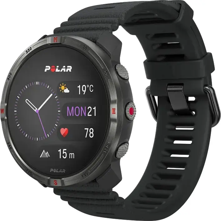 Pulkstenis Polar Grit X2 melns S-L