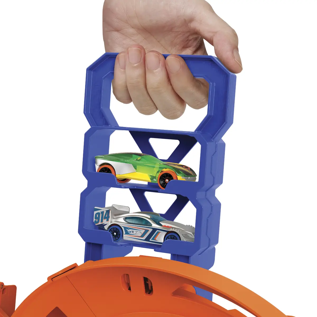 Transporta un trases komplekts Mattel Hot Wheels Action Whip Around Raceway Photo 7