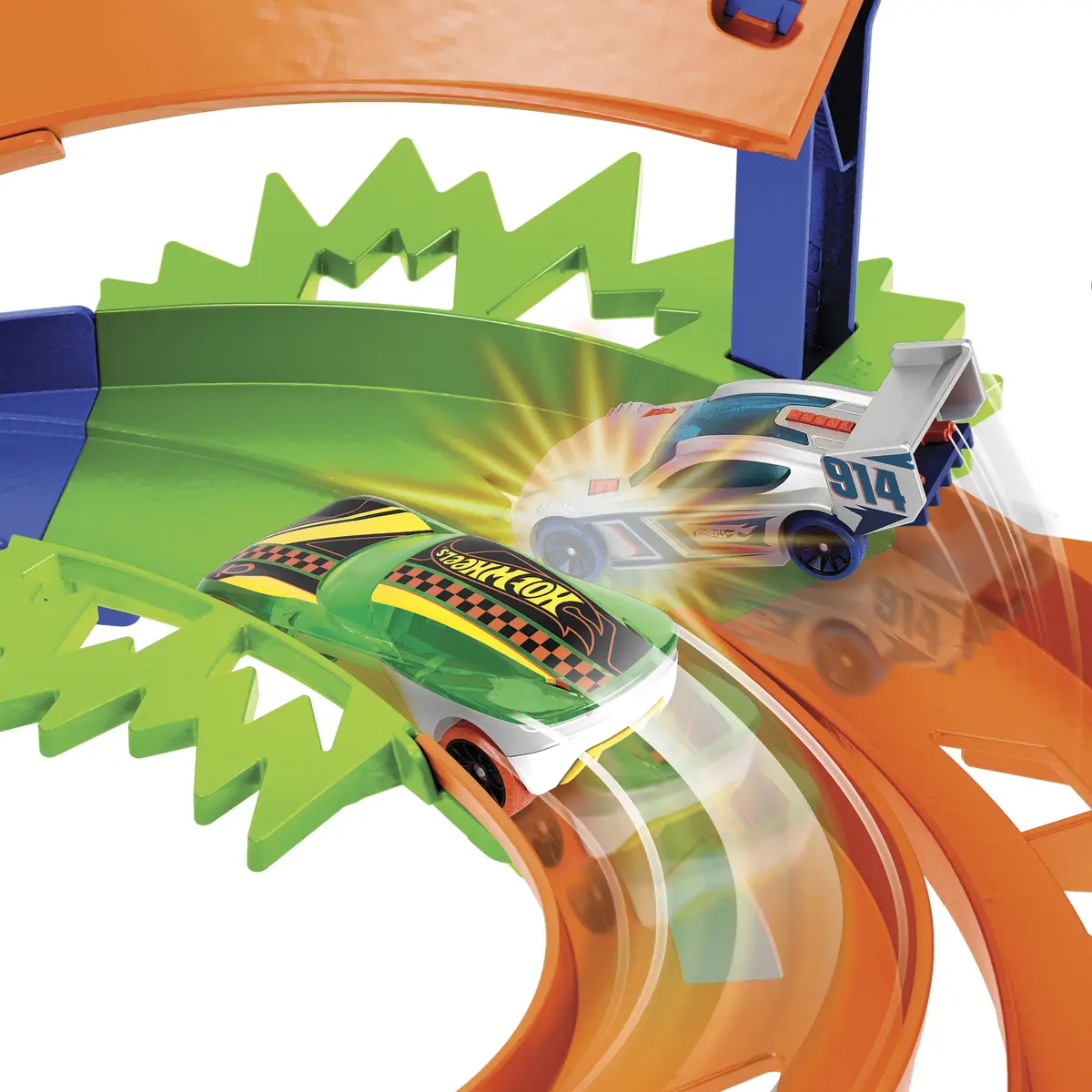 Transporta un trases komplekts Mattel Hot Wheels Action Whip Around Raceway Photo 10