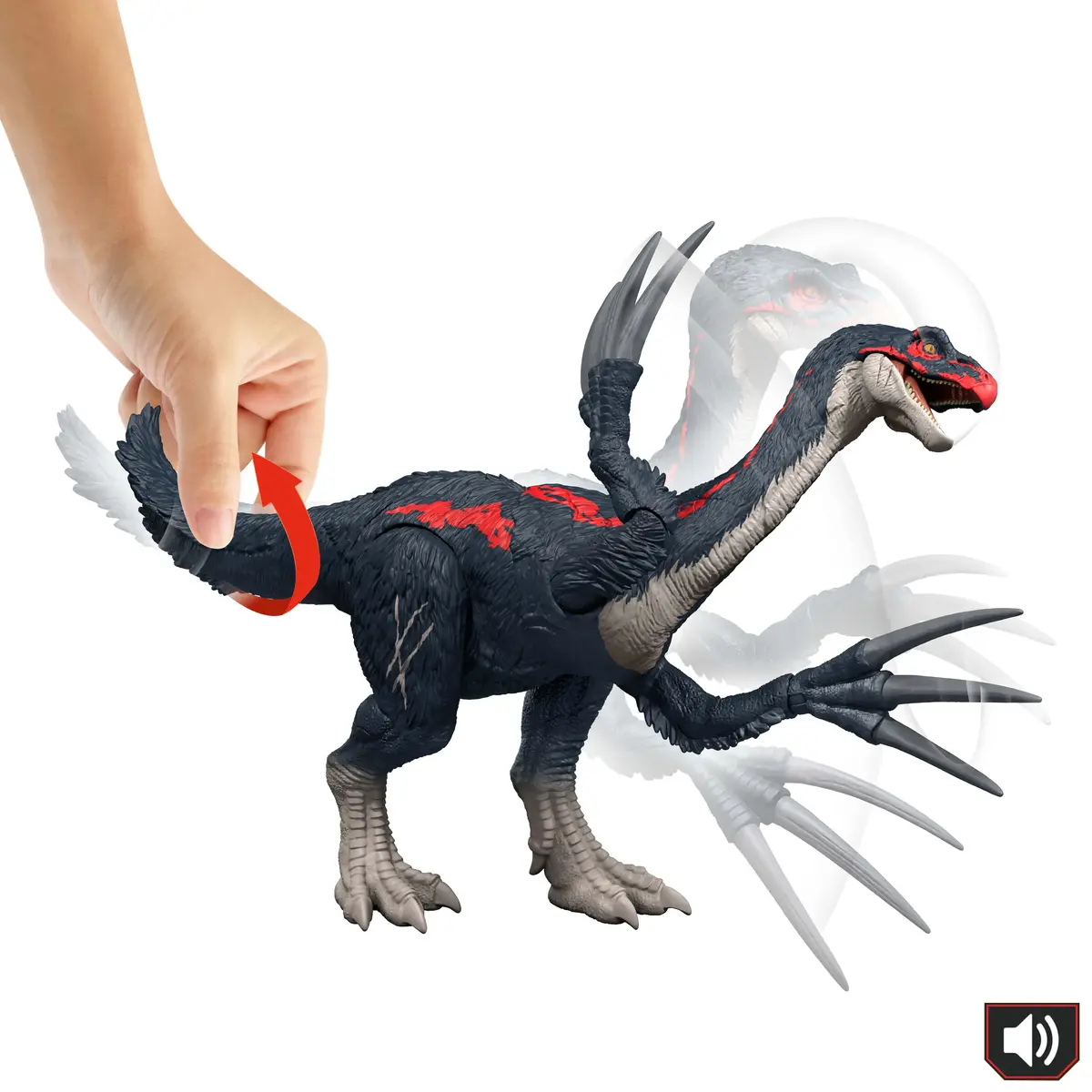 Jurassic World Slash N Roar Therizinosaurus Dinosaurus Figūra Photo 5