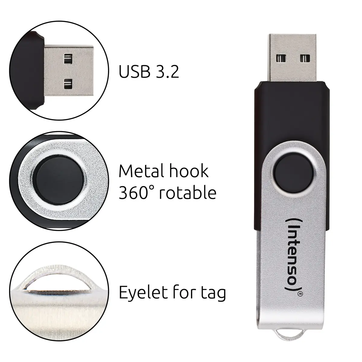 USB zibatmiņa Intenso 256GB Office Line Photo 2