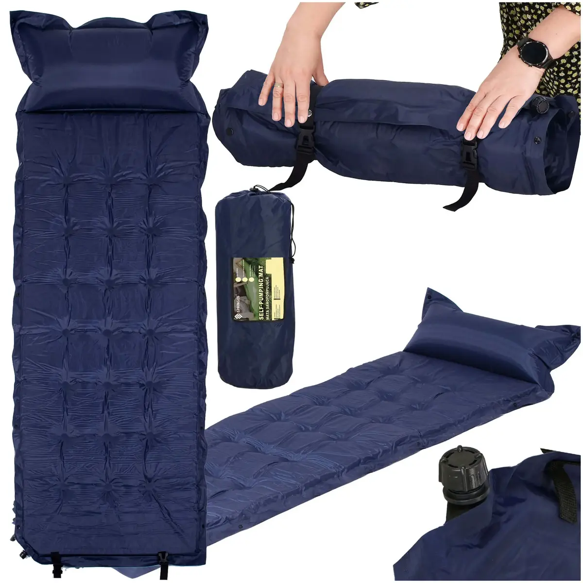 Springos PM054 self-inflating camping mat 200 cm Photo 3