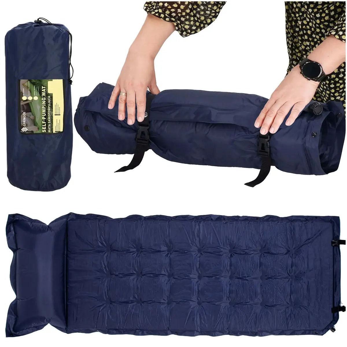 Springos PM054 self-inflating camping mat 200 cm Photo 4