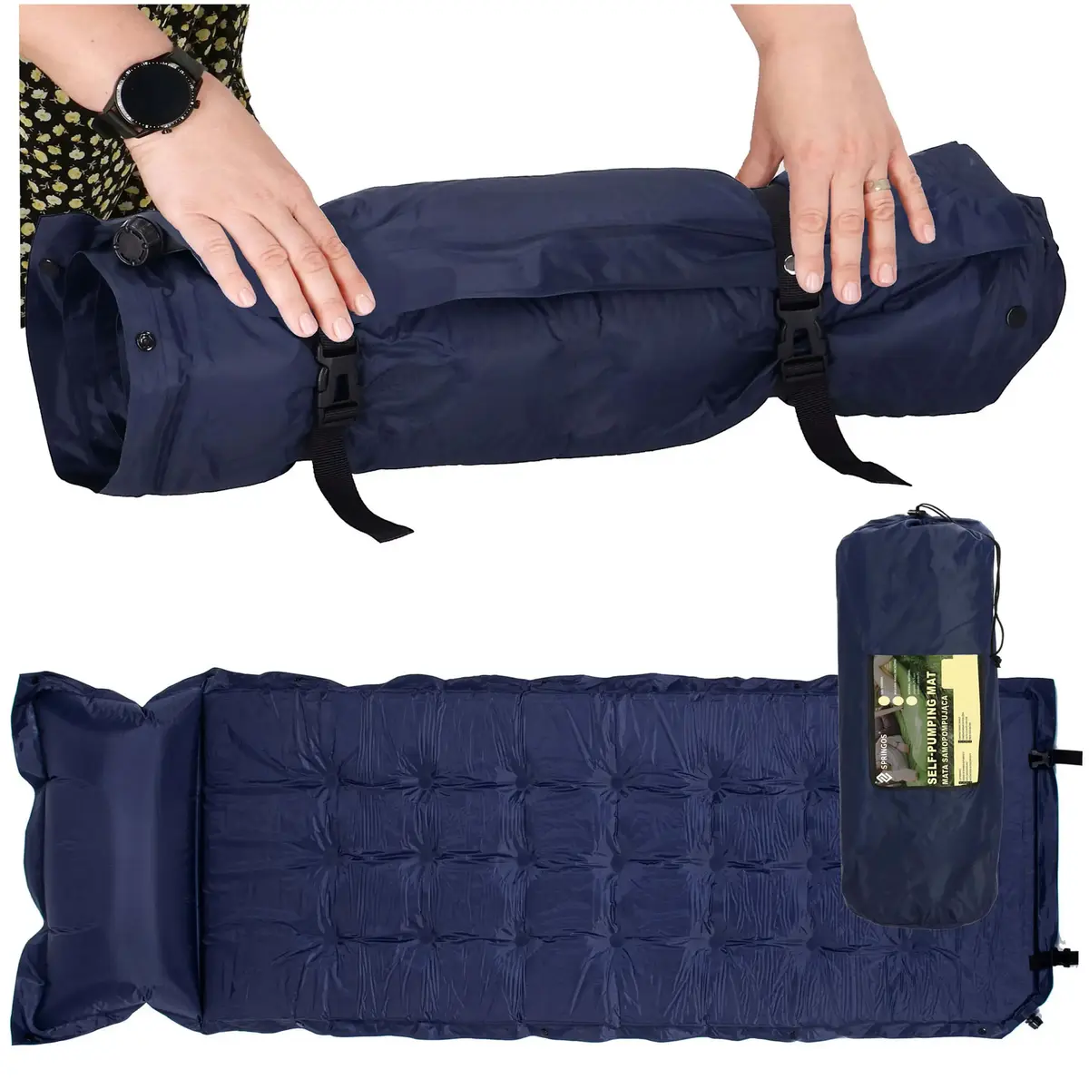 Springos PM054 self-inflating camping mat 200 cm Photo 6