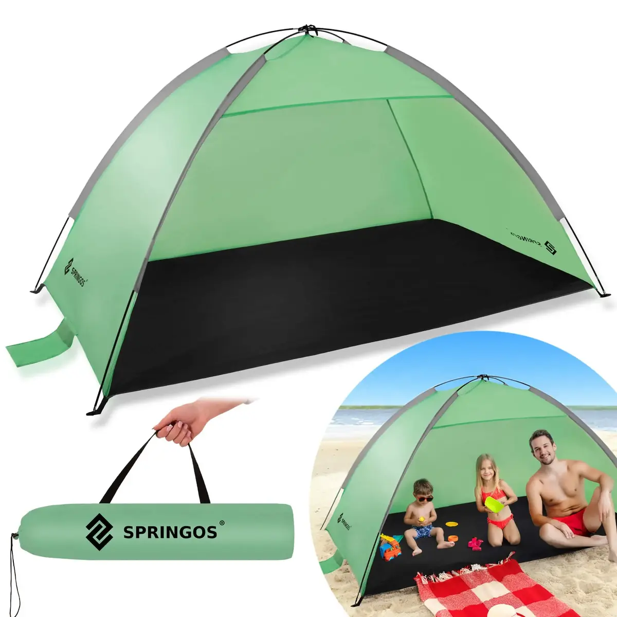 Beach tent Springos PT034 210x120x112 cm Photo 5