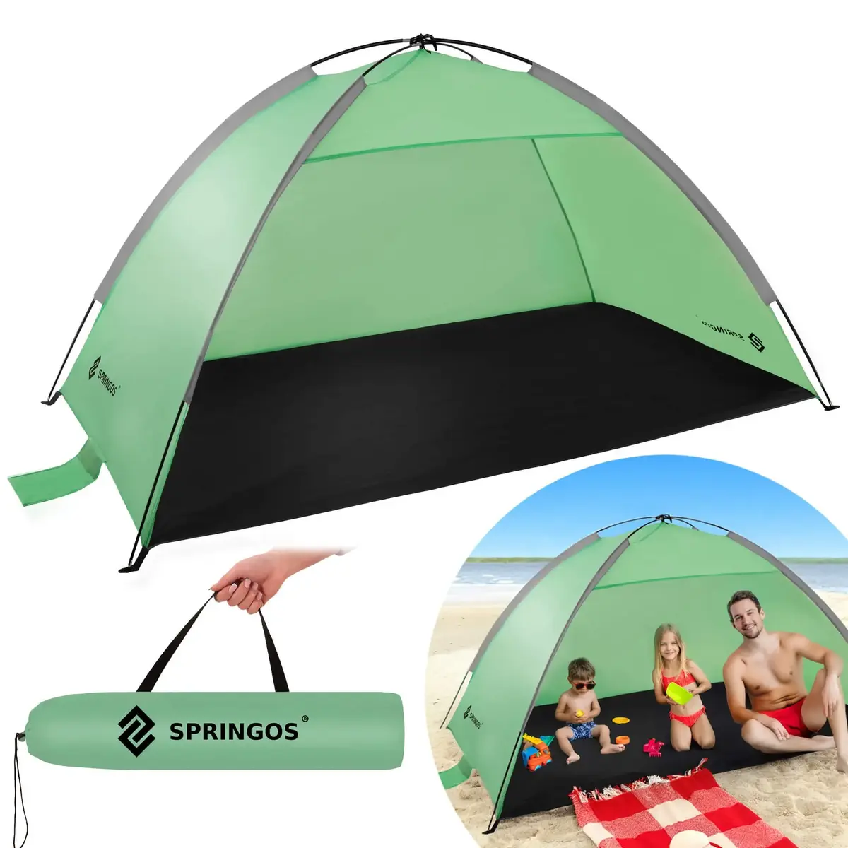Beach tent Springos PT034 210x120x112 cm Photo 6