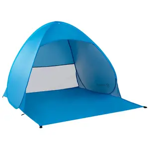 Pop-up beach tent Springos PT035 — self-erecting travel shelter, blue