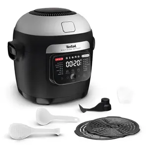 Multicooker Tefal Multicook Actifry MY741CF0, 6 L, 1334 W, stainless steel/black