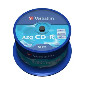 CD-R Verbatim AZO Crystal 700 МБ 52x 50 шт