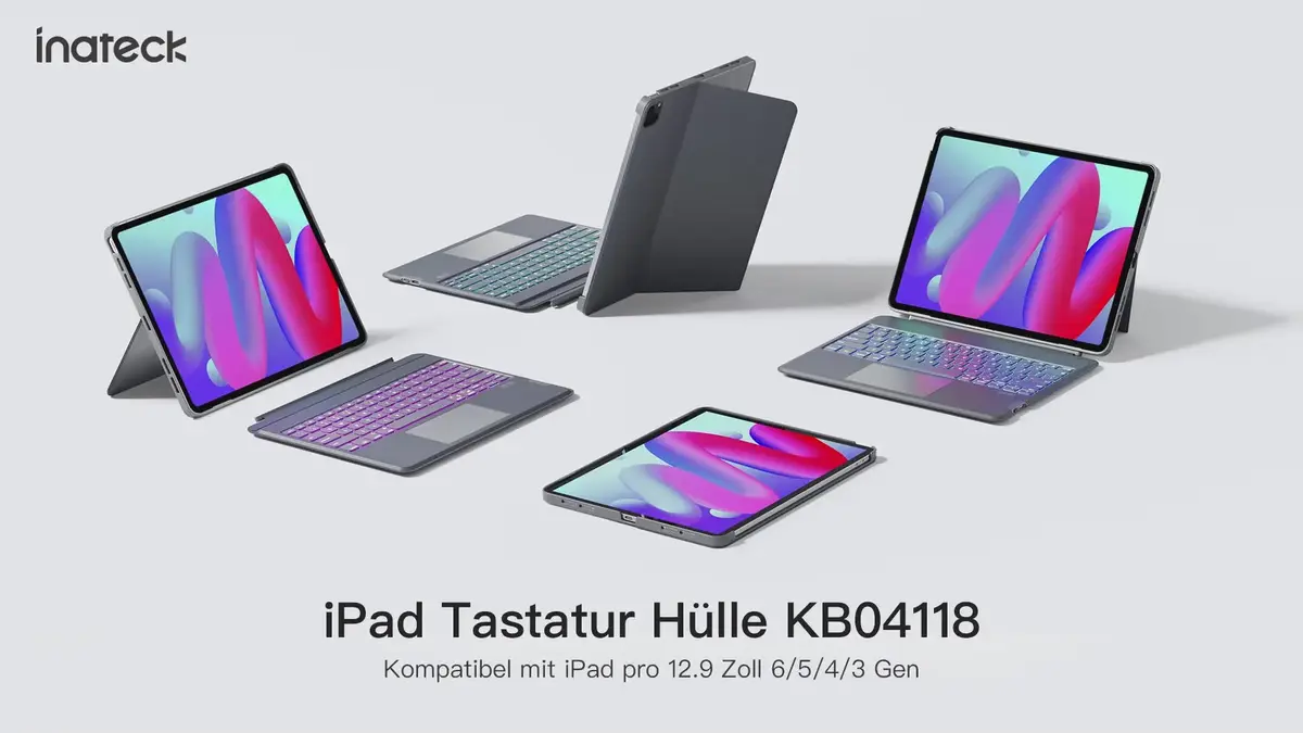 Klaviatūra Inateck KB04118_GRAY Photo 2
