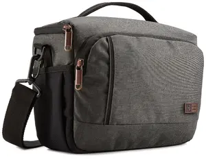 Case Logic Era CECS-103 Obsidian Toploader Camera Case Grey Universal Compatibility DSLR Shoulder Strap Polyester