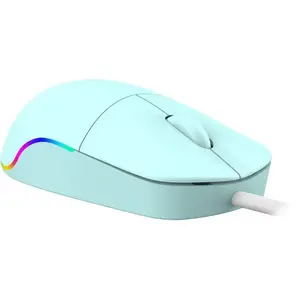 Проводная мышь DEFENDER AZORA MB-24 — амбидекстр, 1200 DPI, USB, мятный, 2 кнопки, оптическая