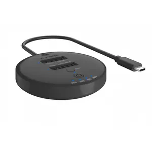 Docking station icybox IB-1612MCL-C31 with 2x NVMe slots, USB 3.1 connection