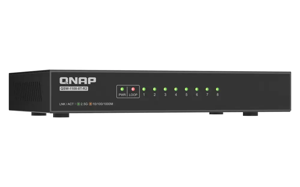 Неуправляемый сетевой коммутатор QNAP QSW-1108-8T-R2 Photo 5