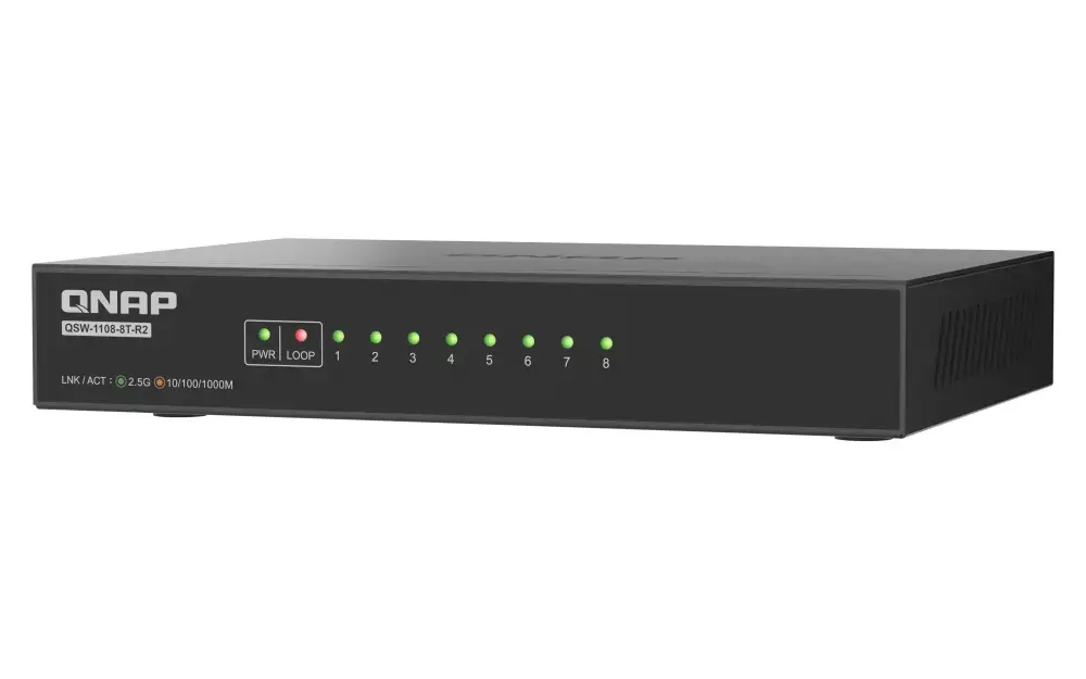 Неуправляемый сетевой коммутатор QNAP QSW-1108-8T-R2 Photo 9