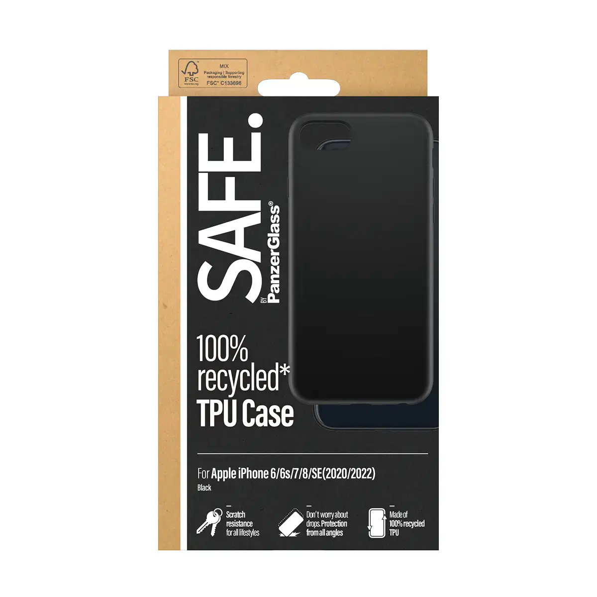 TPU maciņš PanzerGlass SAFE. by ® iPhone 8 7 6s 6 SE 2020 Photo 3