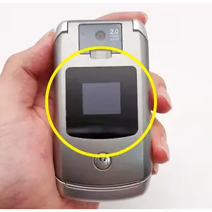 Protective case for MOTOROLA V3x RAZR — durable black protective cover