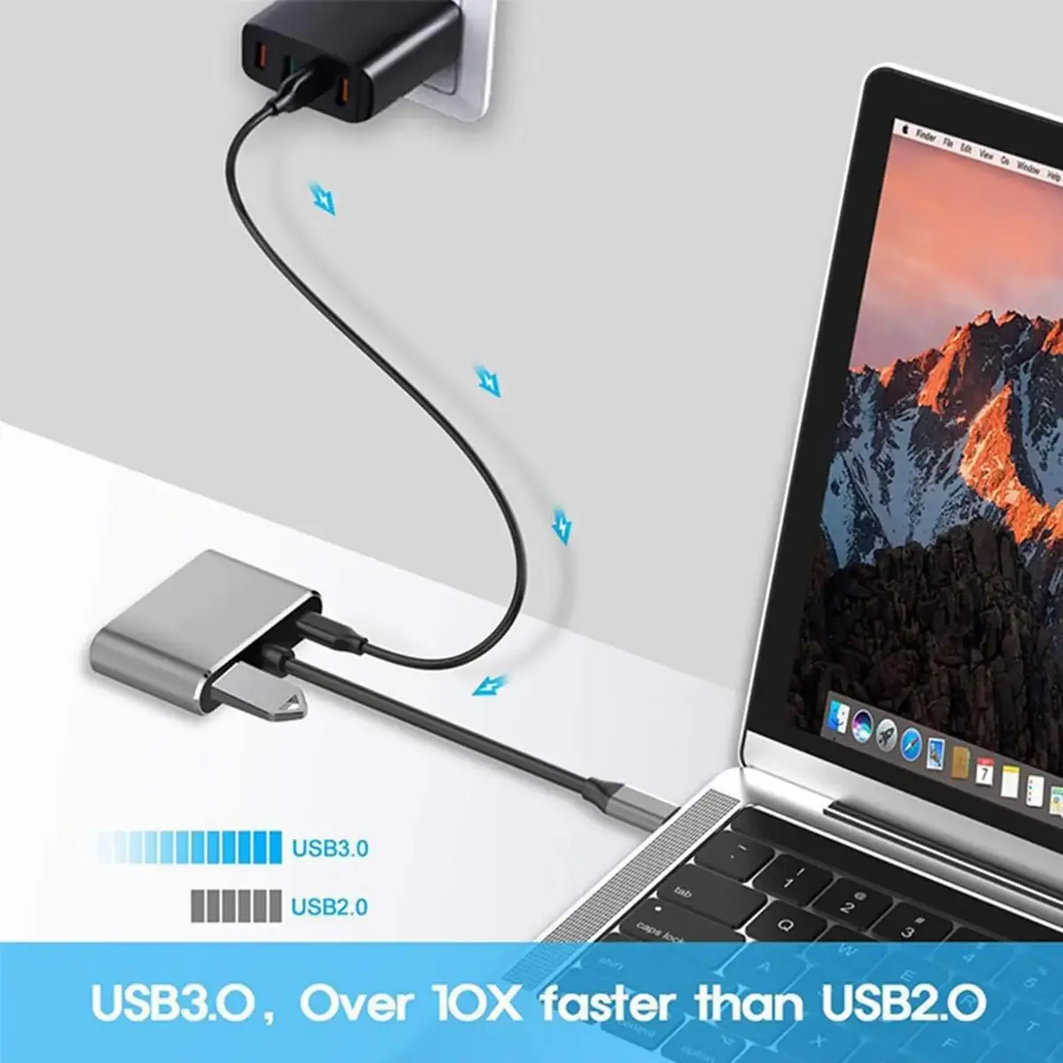 USB-C адаптер Riff RF-4IN1-CONV Photo 5