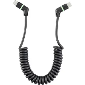 USB-C Rotatable USB 2.0 Cable Renkforce RF-6713692, Black, Type-C to USB-A, Data & Charging