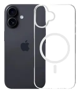Cover mobile phone case 3MK Armor MagCase for iPhone 16, 6.1" (15.5 cm), transparent, PC+TPU