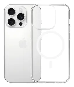 Чехол-крышка 3MK Armor MagCase для iPhone 16 Pro, прозрачный, для экрана 16 см (6,3"), PC+TPU