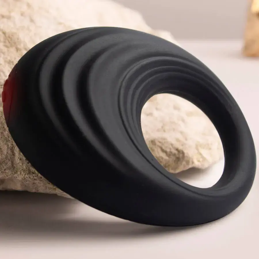 Penis Ring ROCKS-OFF SPIRE BLACK VIBRATING Photo 4