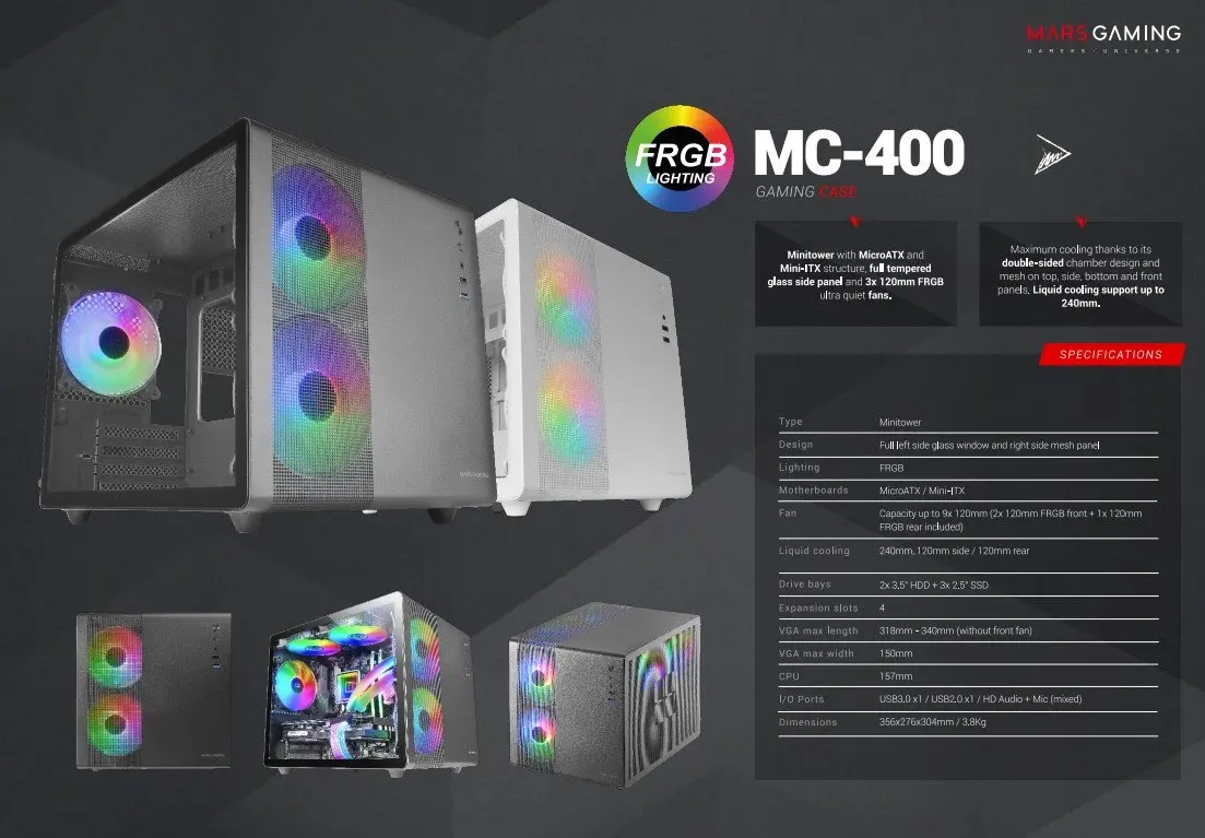 Компьютерный корпус Mars Gaming MC-400 Photo 7