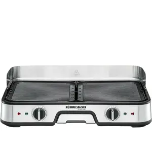 Electric Griddle Rommelsbacher BBQ 2025 2000 W Freestanding Black Stainless Steel