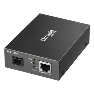 Медиаконвертер TP-Link Omada MC211CS-2, 1000 Мбит/с, одномодовый SC/UPC, 20 км, 1x RJ-45