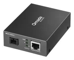 Медиаконвертер TP-Link Omada MC211CS-2, 1000 Мбит/с, одномодовый SC/UPC, 20 км, 1x RJ-45