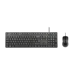 Проводной комплект клавиатура и мышь Targus AKM622UK Полноразмерный 108 клавиш USB QWERTY Черный