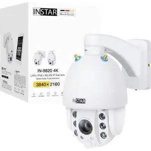 IP kamera Instar IN-9820 4K balta — 4K izšķirtspēja, nakts redzamība, kustības noteikšana