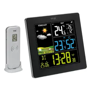 TFA-Dostmann Sun 2 Чёрный LED Батарейный Внутренний Внешний Термометр Гигрометр