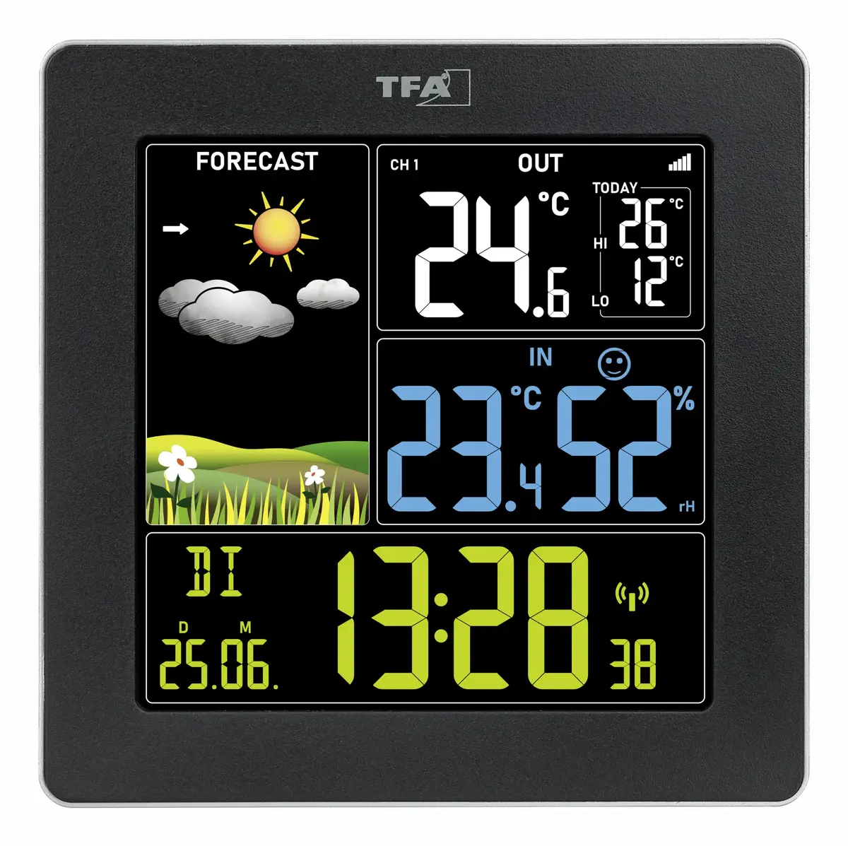 TFA-Dostmann Sun 2 Чёрный LED Термометр Гигрометр Photo 3