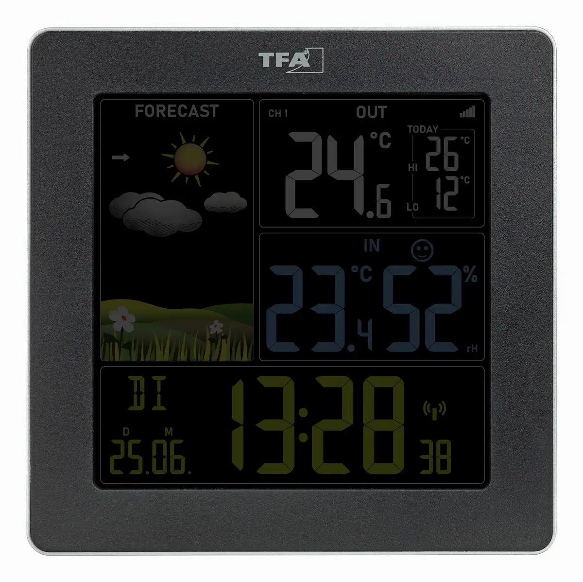 TFA-Dostmann Sun 2 Чёрный LED Термометр Гигрометр Photo 4