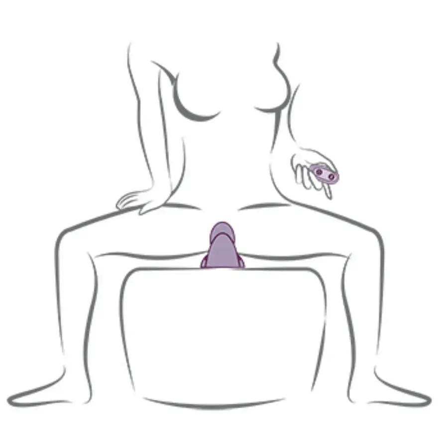 Sit-on vibrator rocks off Ruby Glow Purple D-244061 Photo 6