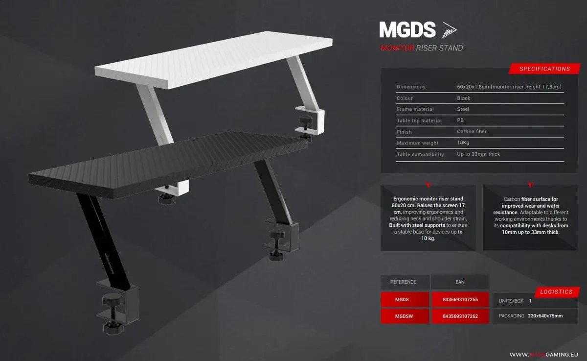 Monitor Mount Mars Gaming MGDSW Photo 8