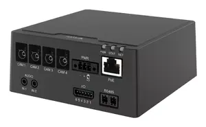Base unit AXIS F9114-R Mk II — indoor wired Ethernet, 10/100/1000 Mbps, 10–48 V, 12.7 W typ