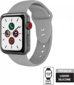 Crong replacement band for Apple Watch 44/45/46/49 mm — silicone, gray
