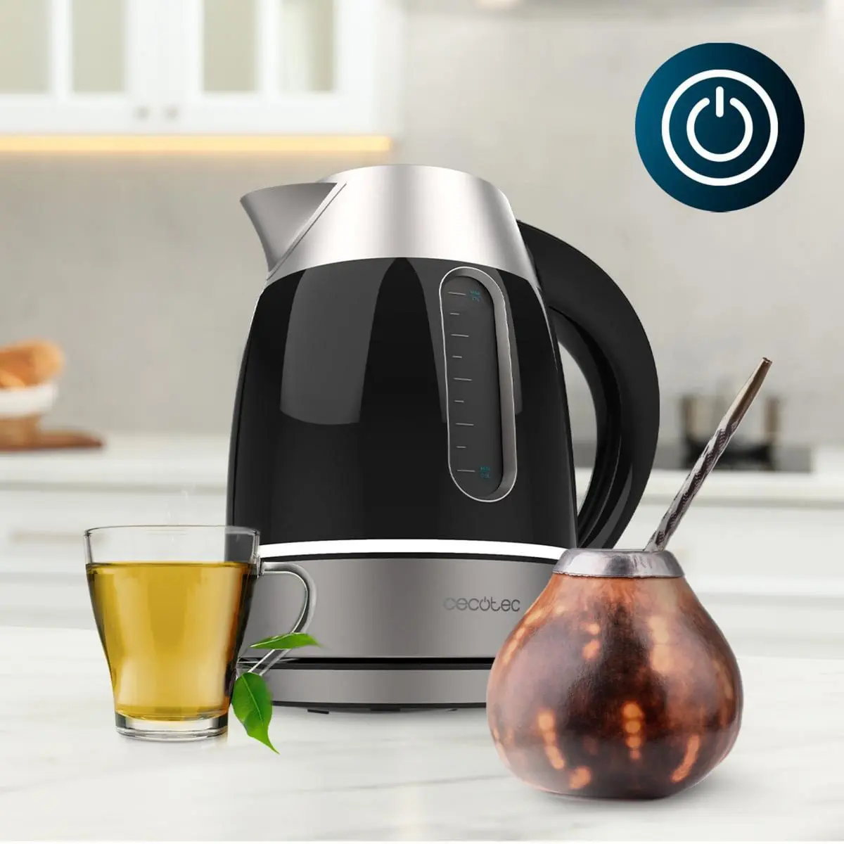 Electric kettle Cecotec 1.7L 2200W Thermosense 400 VisionLight Photo 3