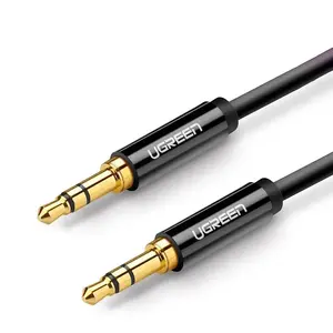 Audio kabelis UGREEN 3,5 mm Jack — 3,5 mm Jack, 1 m, melns