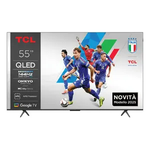 55" TCL P8K 4K QLED HDR Smart TV, 3840x2160, Direct-LED, Google TV, металлический
