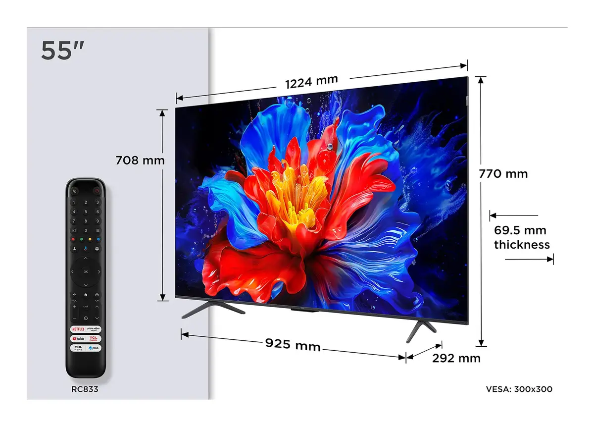 TCL P8K 55" 4K QLED HDR Smart TV Photo 2