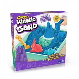 Набор песка Spin Master Kinetic Sand 454 г — синий игровой формовочный песок