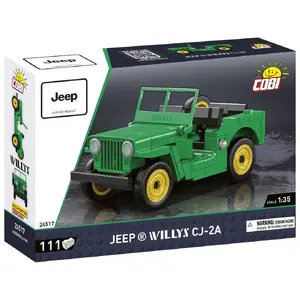 Konstruktors Cobi Jeep Willys CJ-2A zaļš modelis 24517 – klucīšu komplekts